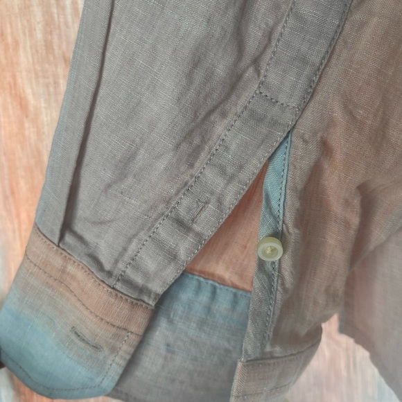 TOMMY Bahama Linen Blend Soleil Shirt Long Sleeve Marlin logo, size XL - Picture 3 of 5